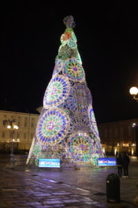 Torino Luminarie Albero Natale Dicembre 2017