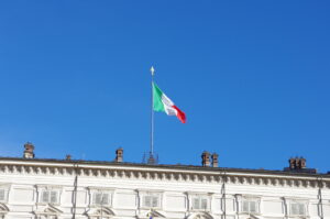 Torino, Palazzo reale - Tricolore - Dicembre 2017